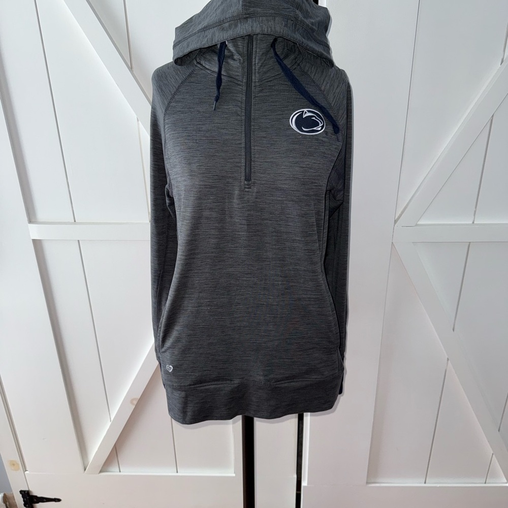 Penn State Gray Hooded Sweatshirt with Logo
